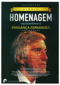 Cartaz do Almoço Homenagem a Bragança Fernandes